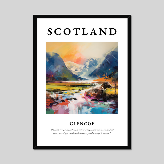 Poster of Glencoe, Scotland.