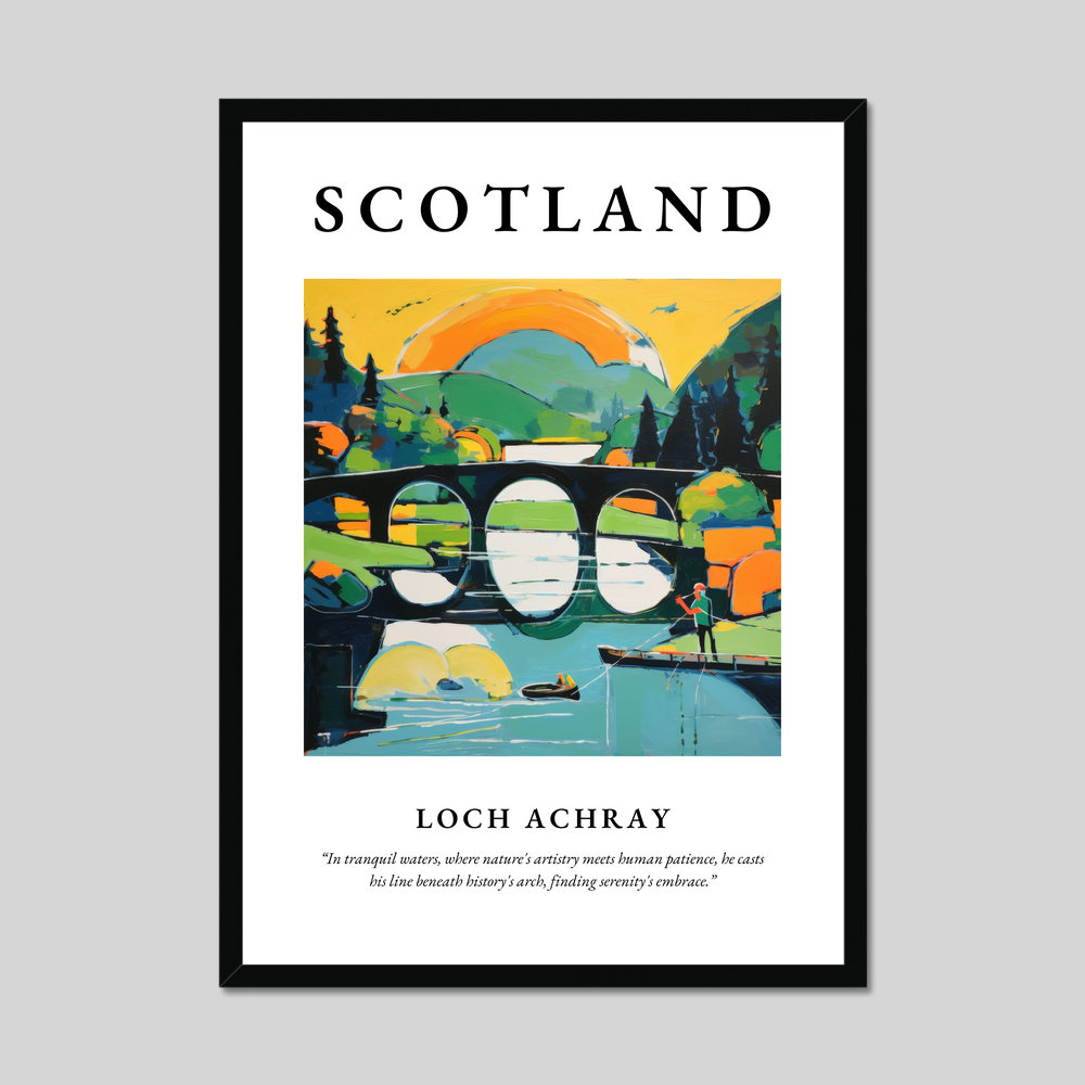 Poster of Loch Achray, Scotland.