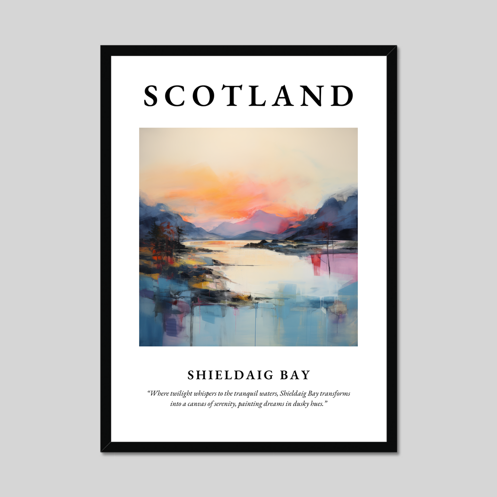 Poster of Shieldaig Bay, Scotland.