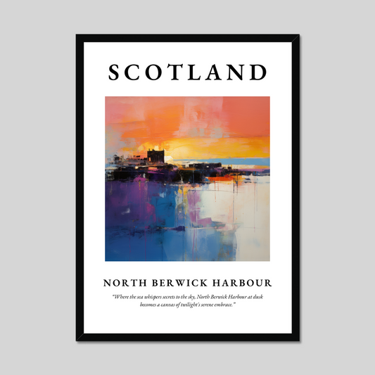 Poster of North Berwick Harbour, Scotland.