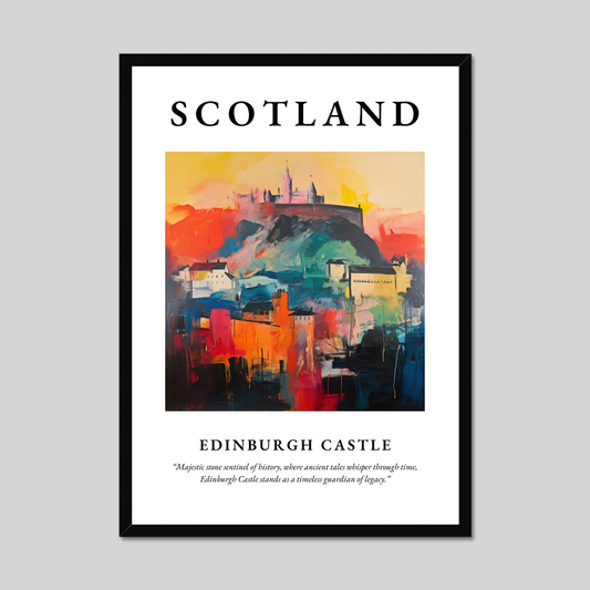 Poster of Edinburgh Castle, Scotland.