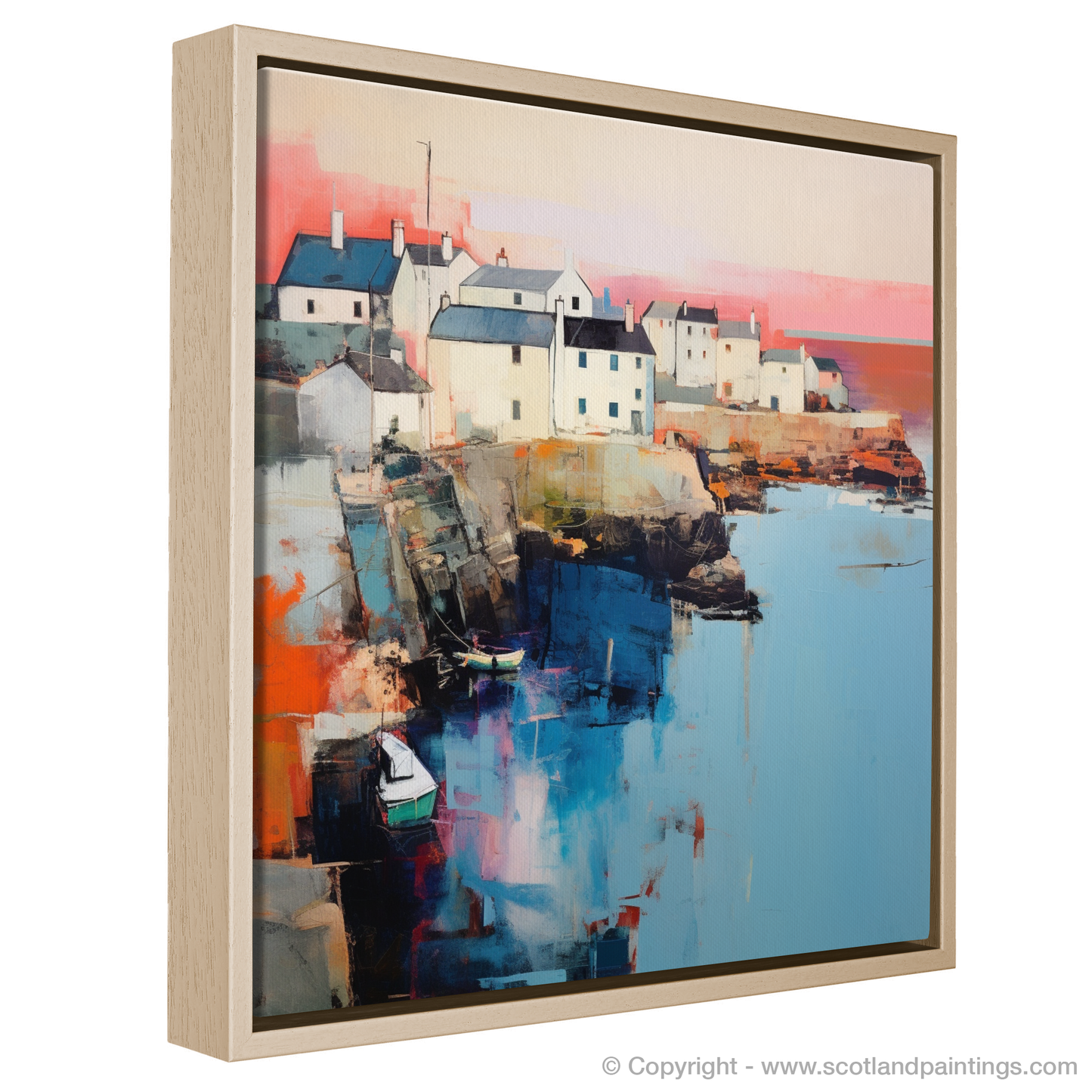 Portsoy Harbour at Dusk: An Abstract Ode to Scottish Coastal Splendour