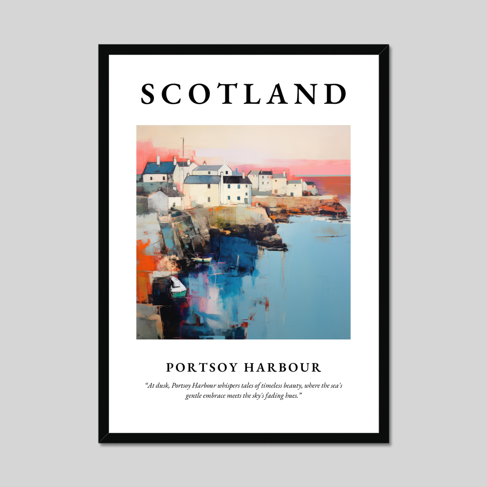 Poster of Portsoy Harbour, Scotland.