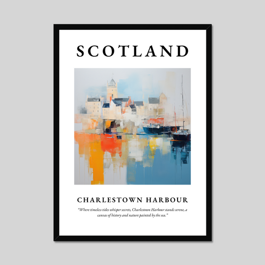 Poster of Charlestown Harbour, Scotland.