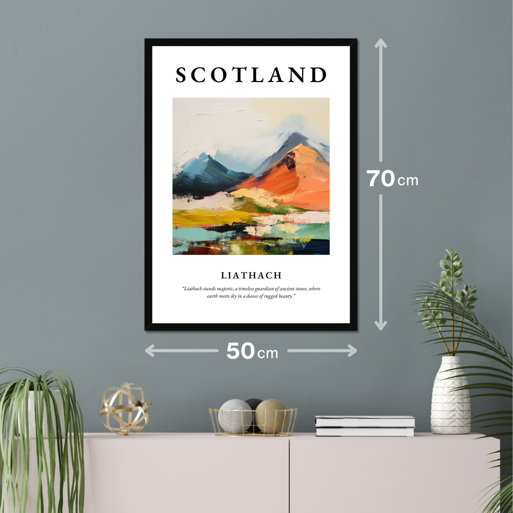 Poster of Liathach hanging on a wall