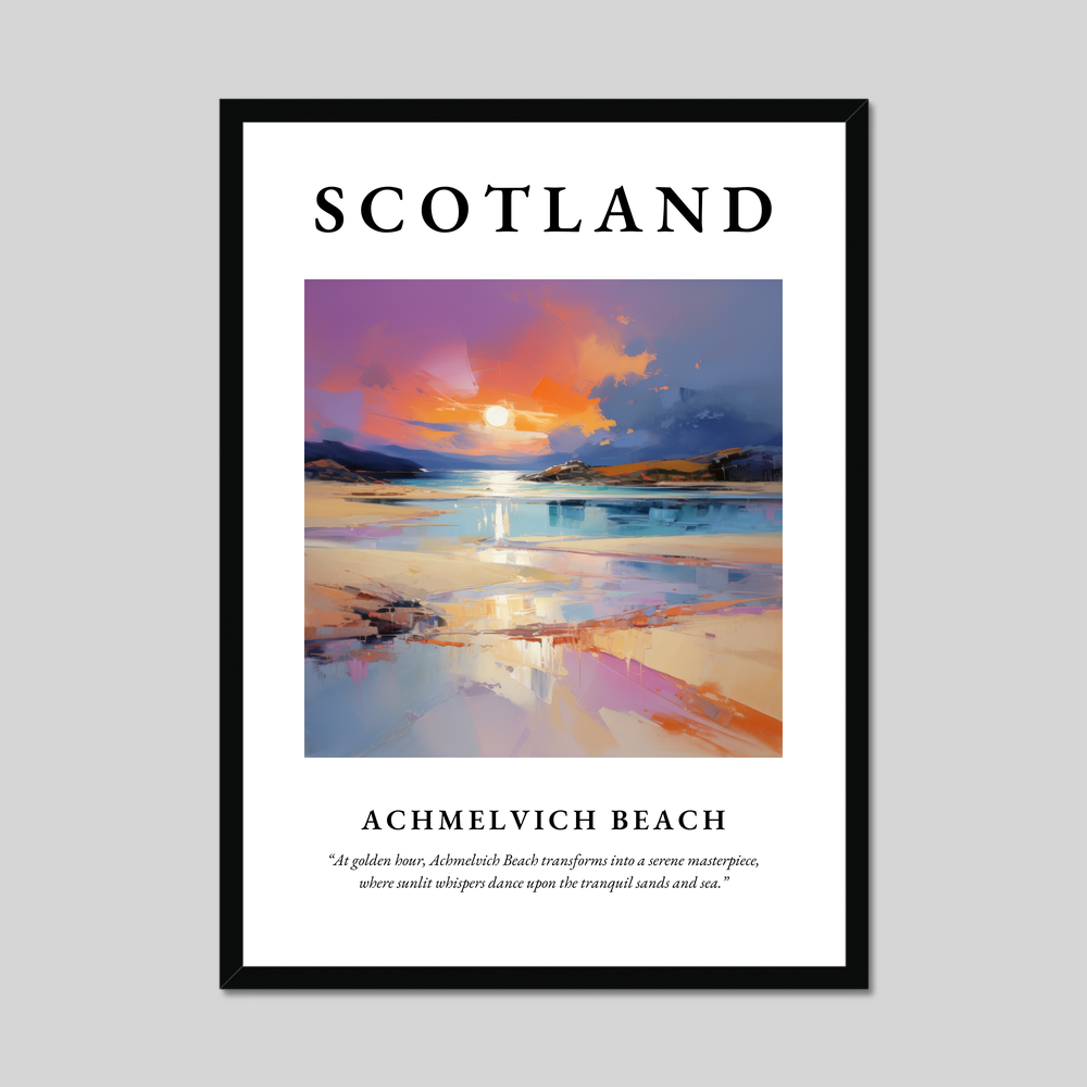 Poster of Achmelvich Beach, Scotland.