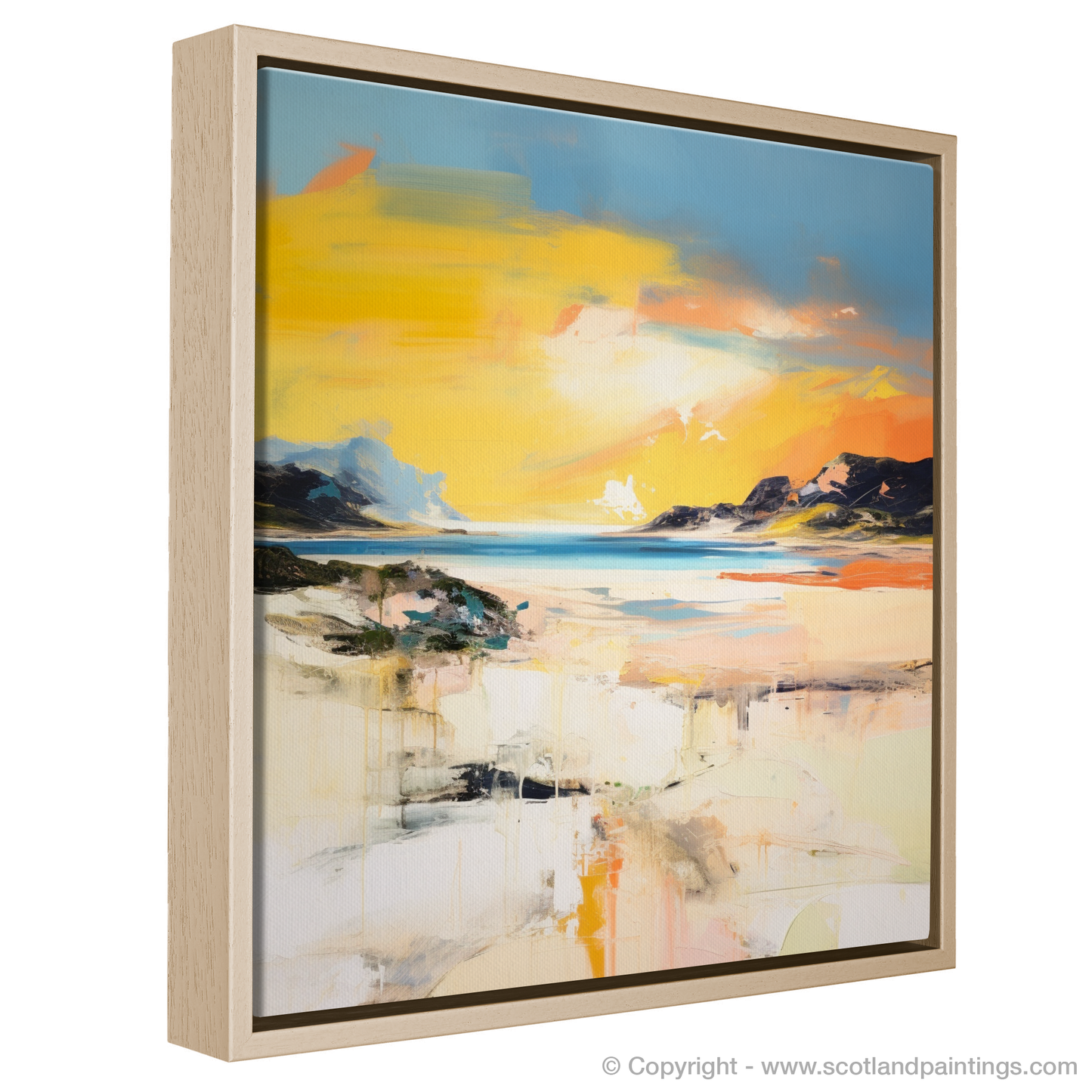 Golden Hour at Camusdarach Beach: An Abstract Reverie