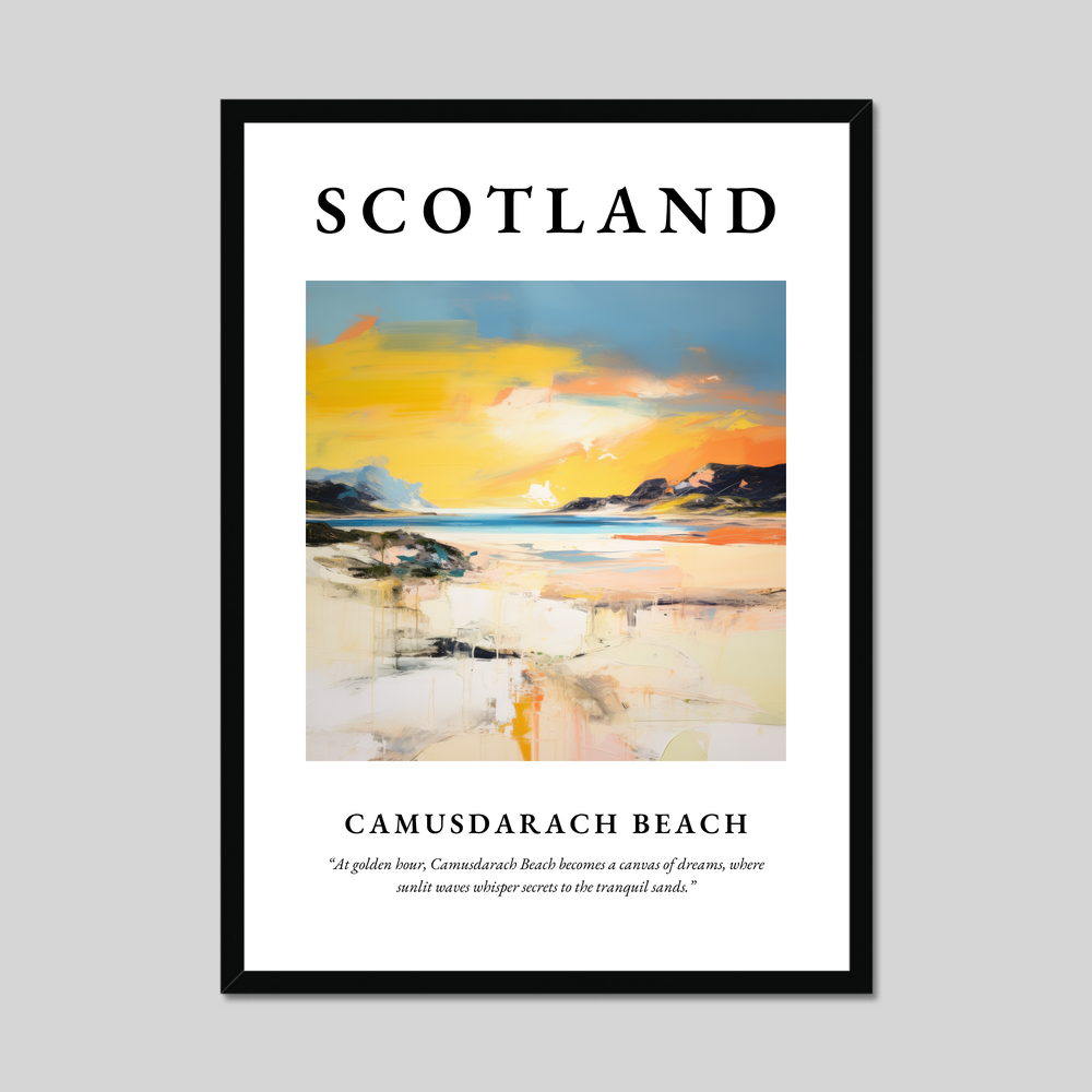 Poster of Camusdarach Beach, Scotland.