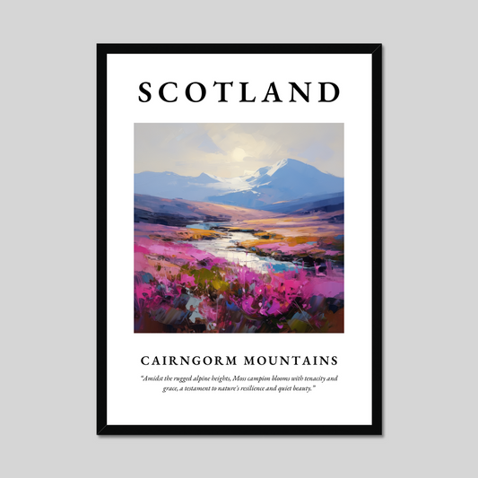 Poster of Cairngorm Mountains, Scotland.