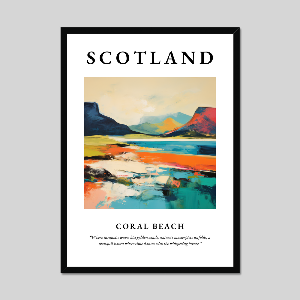 Poster of Coral Beach, Scotland.