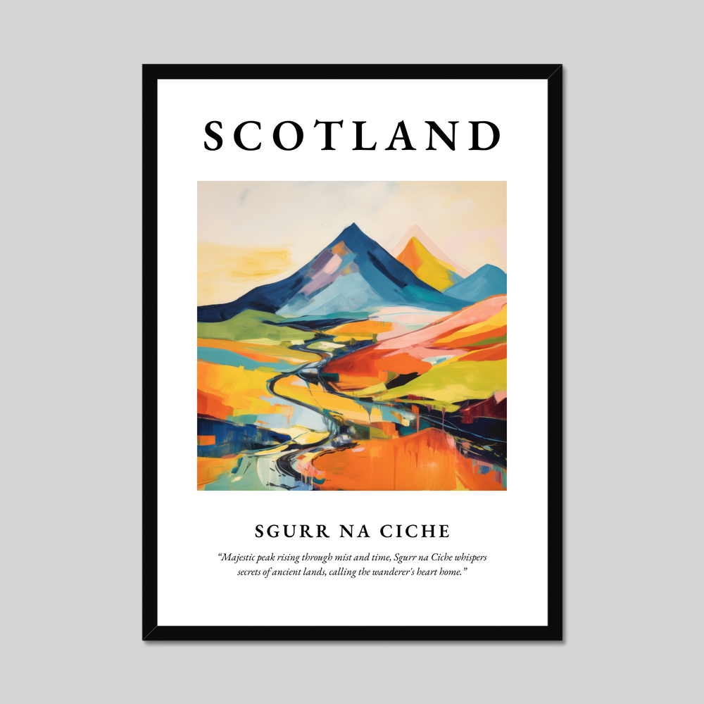 Poster of Sgurr na Ciche, Scotland.