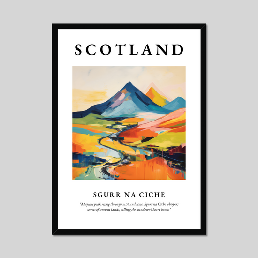 Poster of Sgurr na Ciche, Scotland.