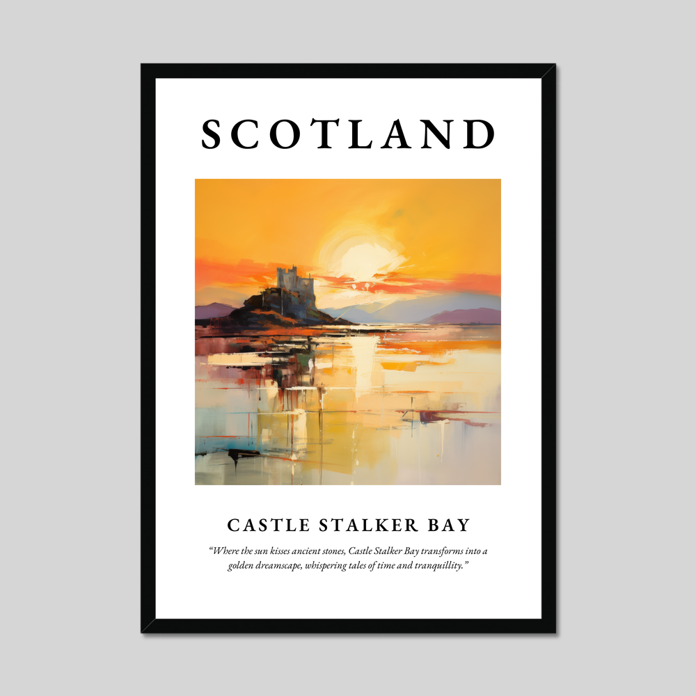 Poster of Castle Stalker Bay, Scotland.