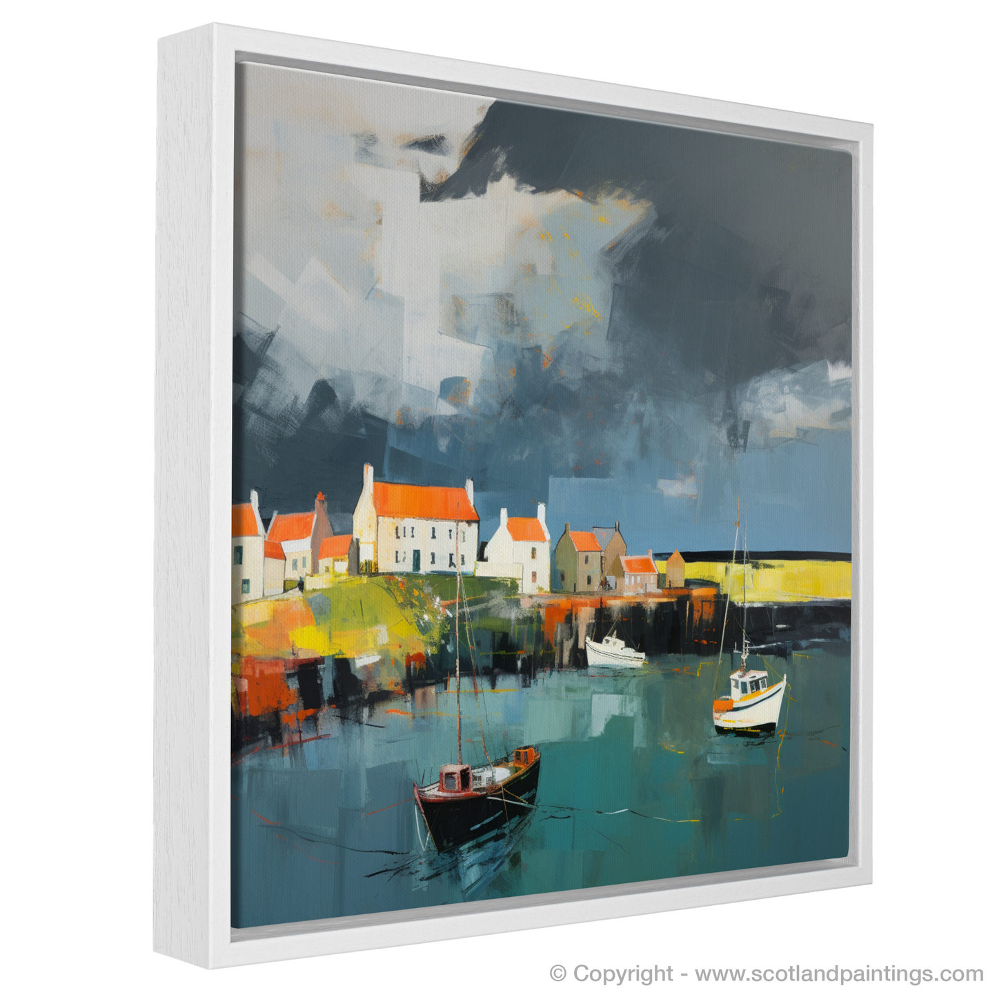 Stormy Embrace of Crail Harbour