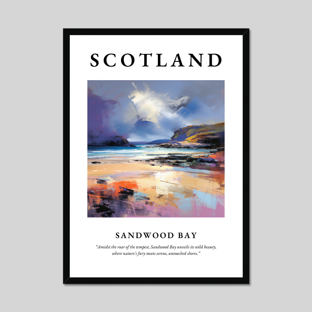 Poster of Sandwood Bay, Scotland.