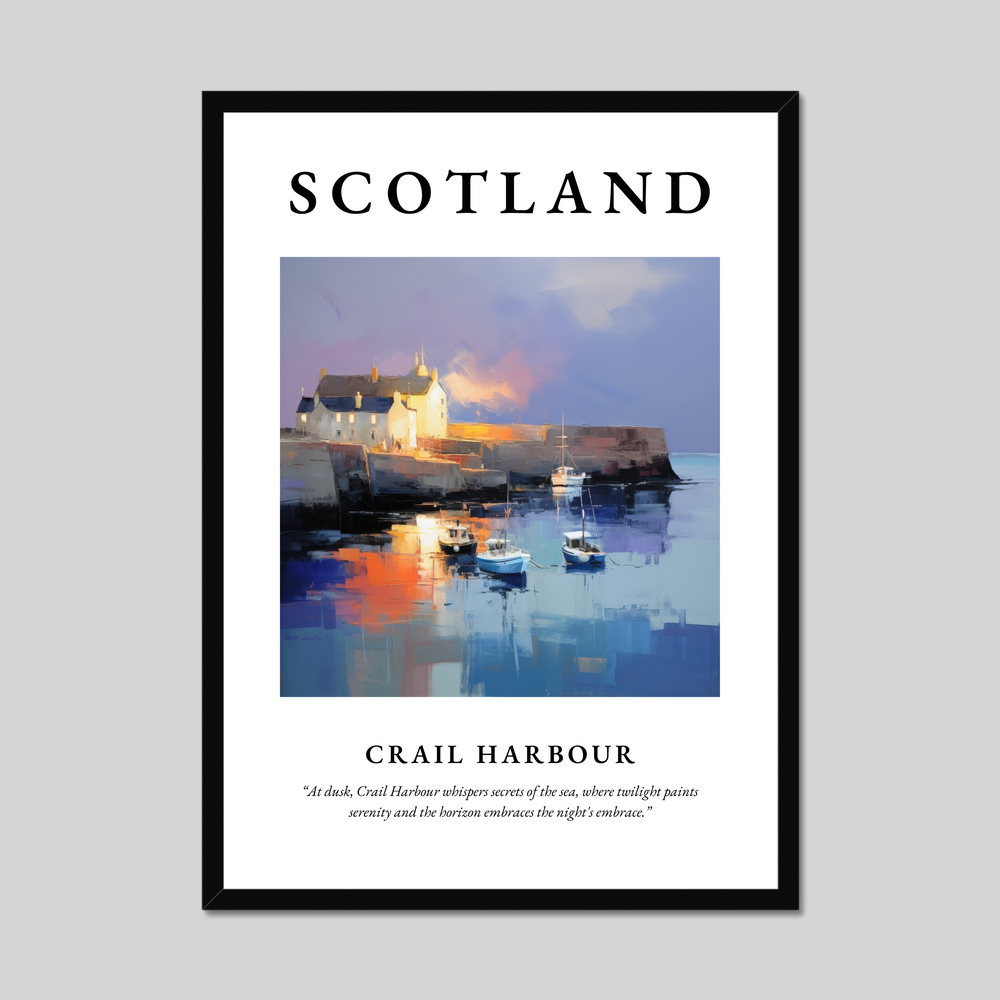 Poster of Crail Harbour, Scotland.