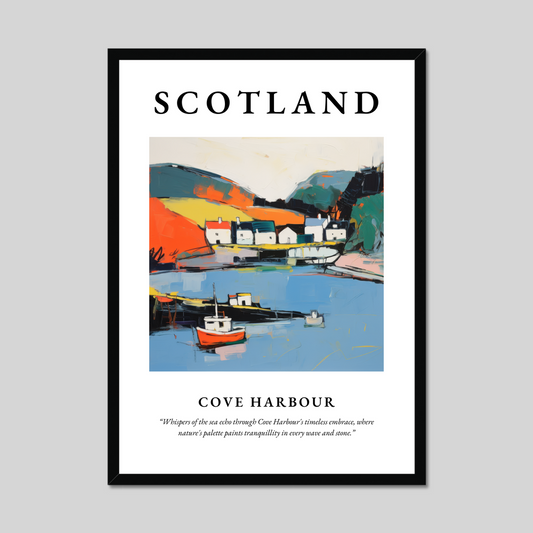 Poster of Cove Harbour, Scotland.