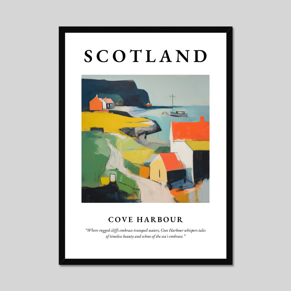 Poster of Cove Harbour, Scotland.