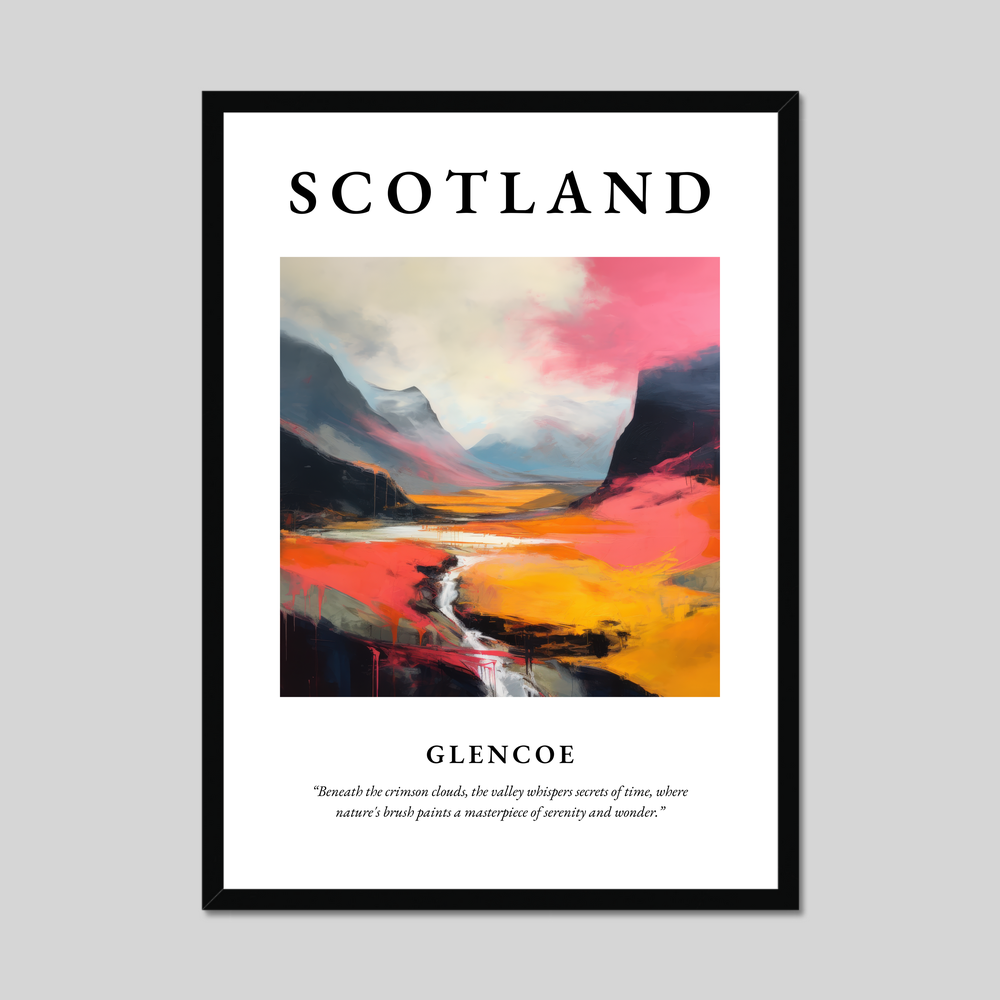 Poster of Glencoe, Scotland.