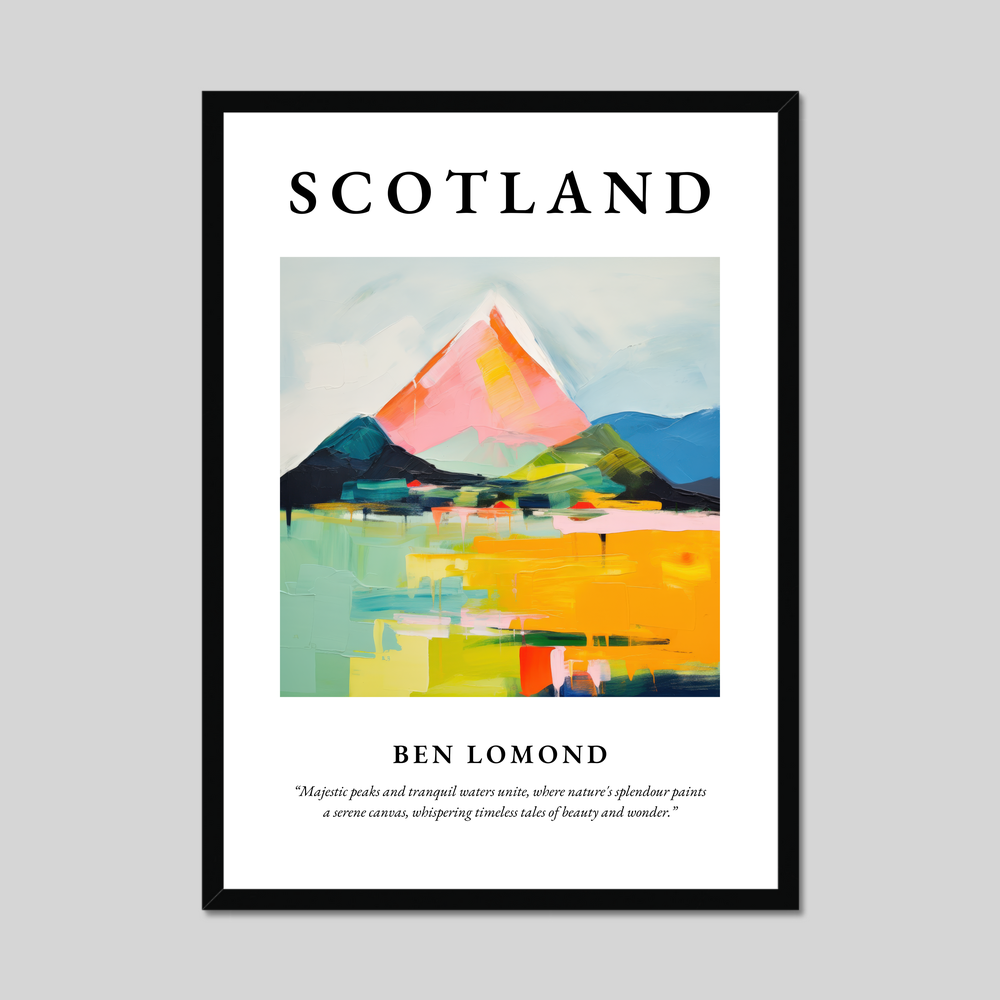 Poster of Ben Lomond, Scotland.