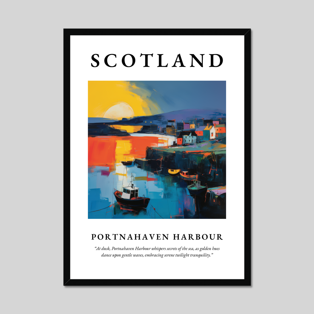 Poster of Portnahaven Harbour, Scotland.