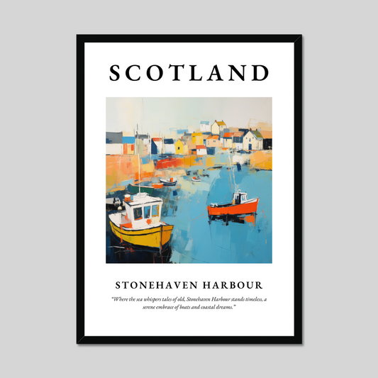 Poster of Stonehaven Harbour, Scotland.