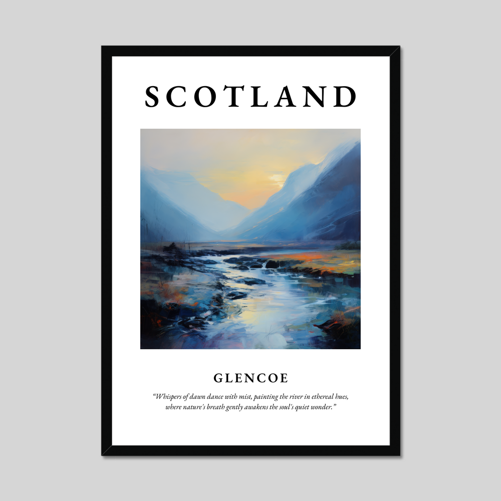 Poster of Glencoe, Scotland.