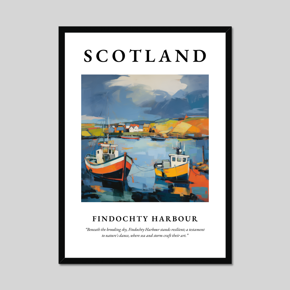 Poster of Findochty Harbour, Scotland.