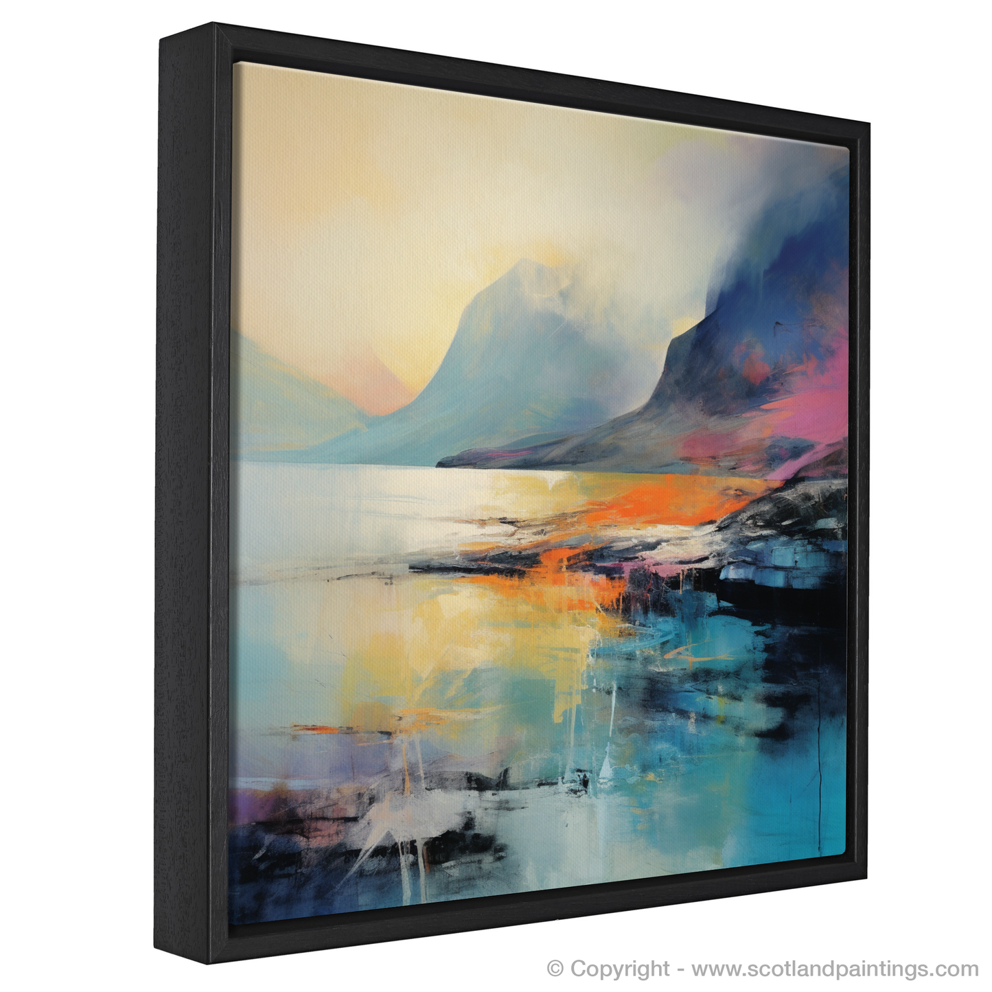 Abstract Essence of Elgol Bay: A Scottish Cove Reimagined