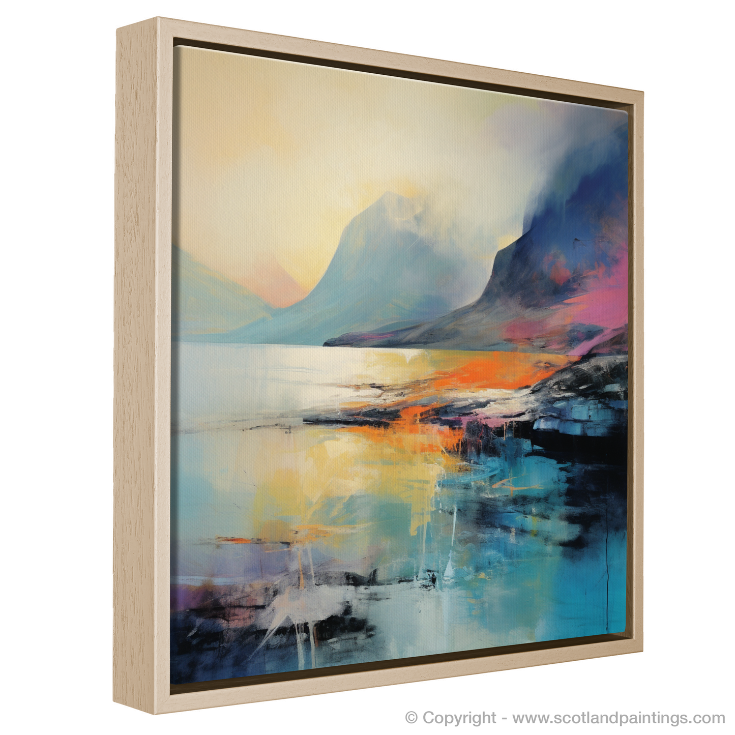 Abstract Essence of Elgol Bay: A Scottish Cove Reimagined