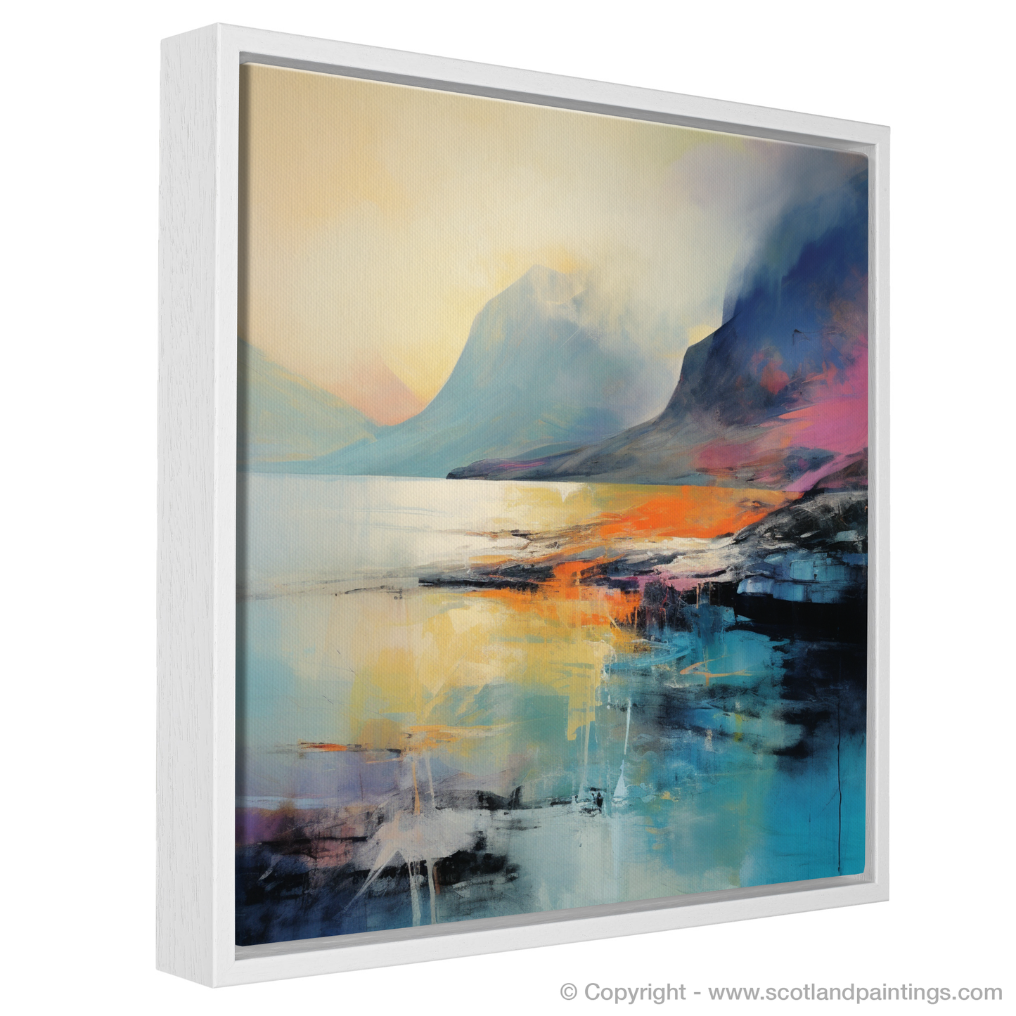 Abstract Essence of Elgol Bay: A Scottish Cove Reimagined