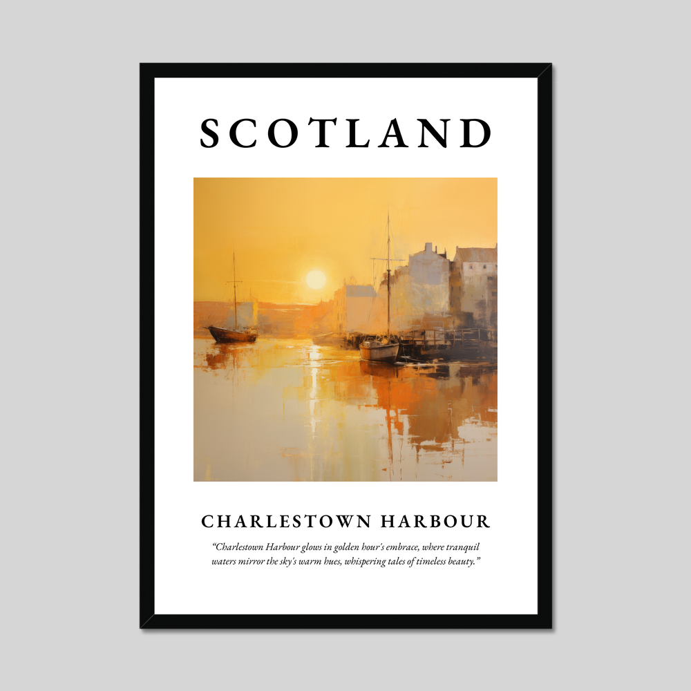 Poster of Charlestown Harbour, Scotland.