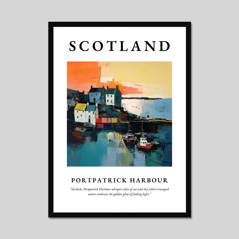 Poster of Portpatrick Harbour, Scotland.