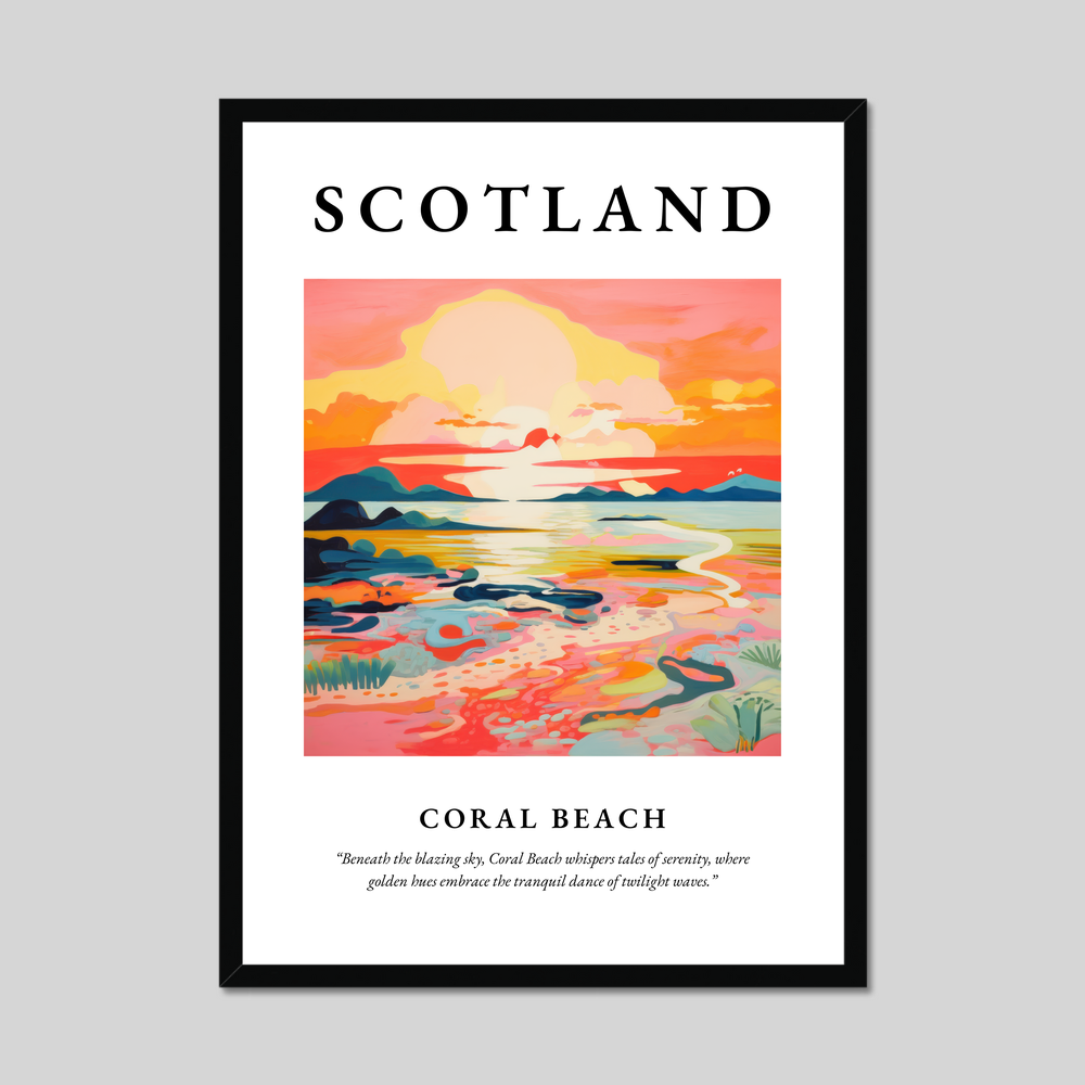 Poster of Coral Beach, Scotland.