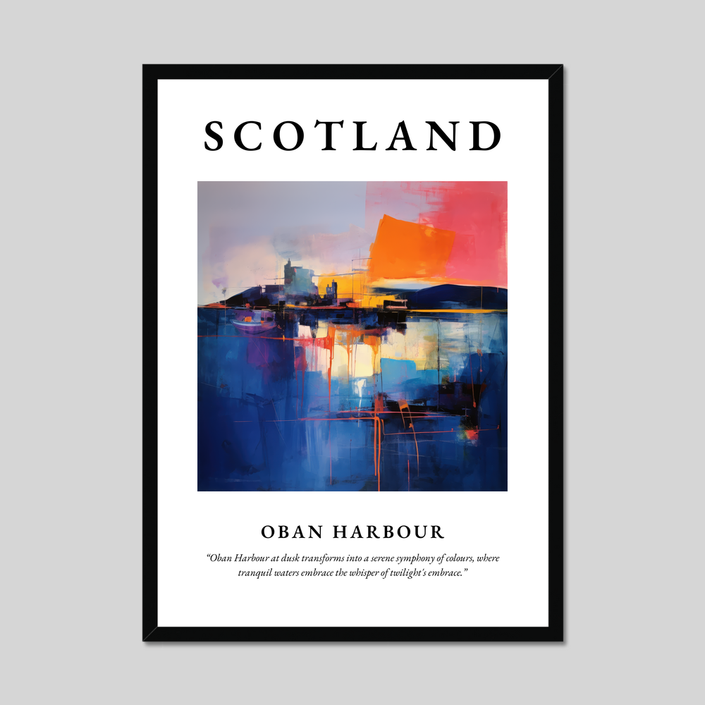 Poster of Oban Harbour, Scotland.