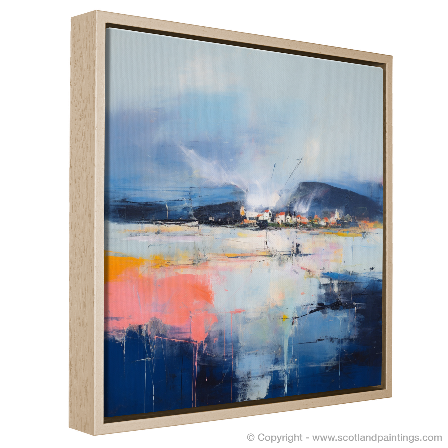 Stormy Serenity: An Abstract Vision of Whitehills Harbour