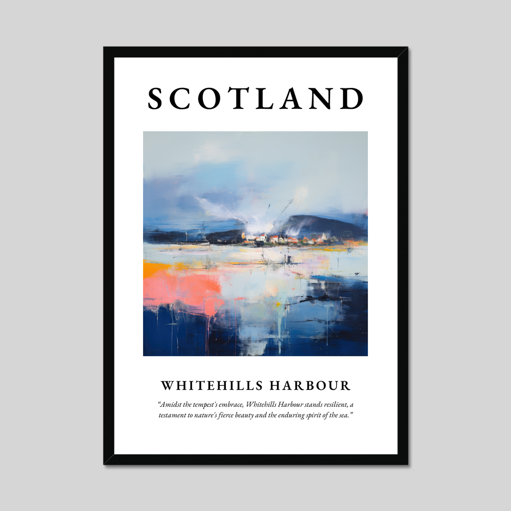 Poster of Whitehills Harbour, Scotland.