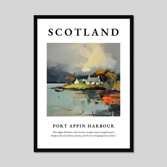 Poster of Port Appin Harbour, Scotland.