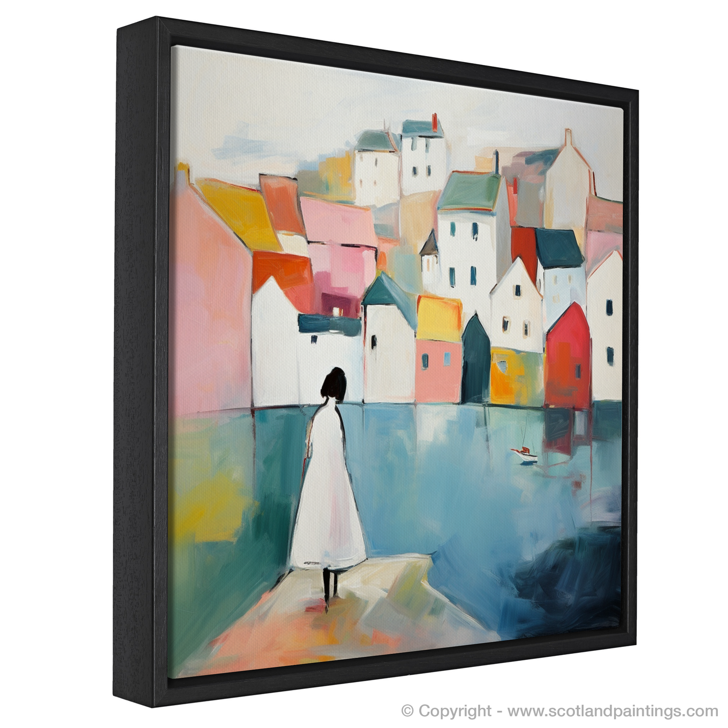 Harbour Haven: An Abstract Gaze from Portree's Edge