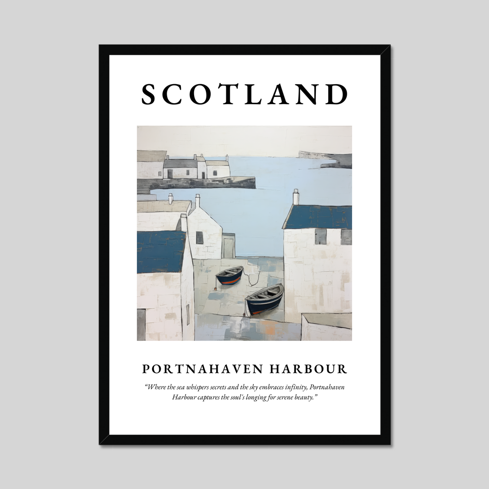 Poster of Portnahaven Harbour, Scotland.