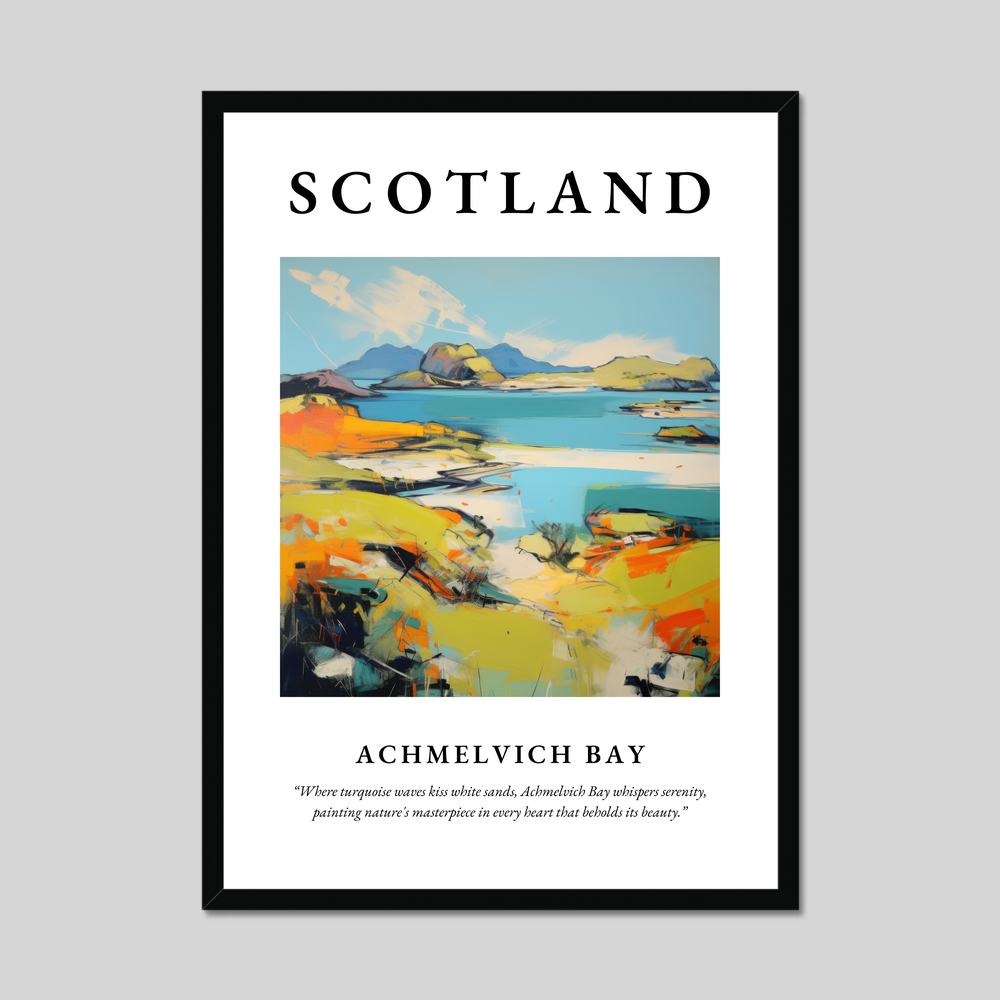 Poster of Achmelvich Bay, Scotland.