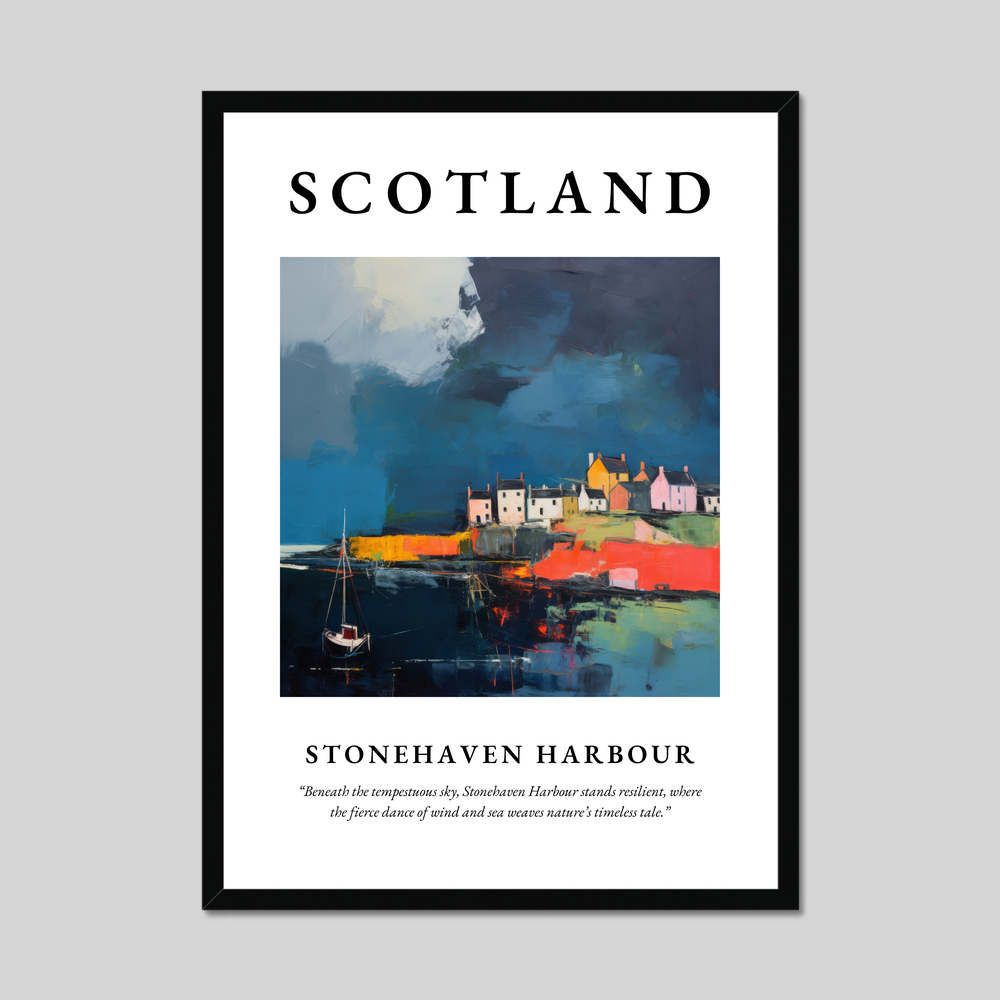 Poster of Stonehaven Harbour, Scotland.