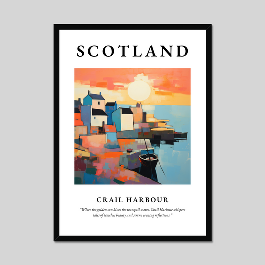 Poster of Crail Harbour, Scotland.