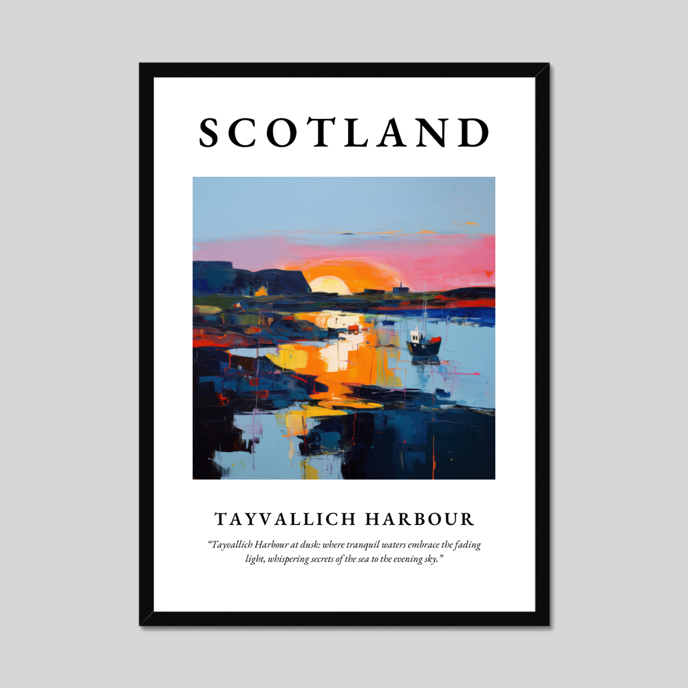 Poster of Tayvallich Harbour, Scotland.