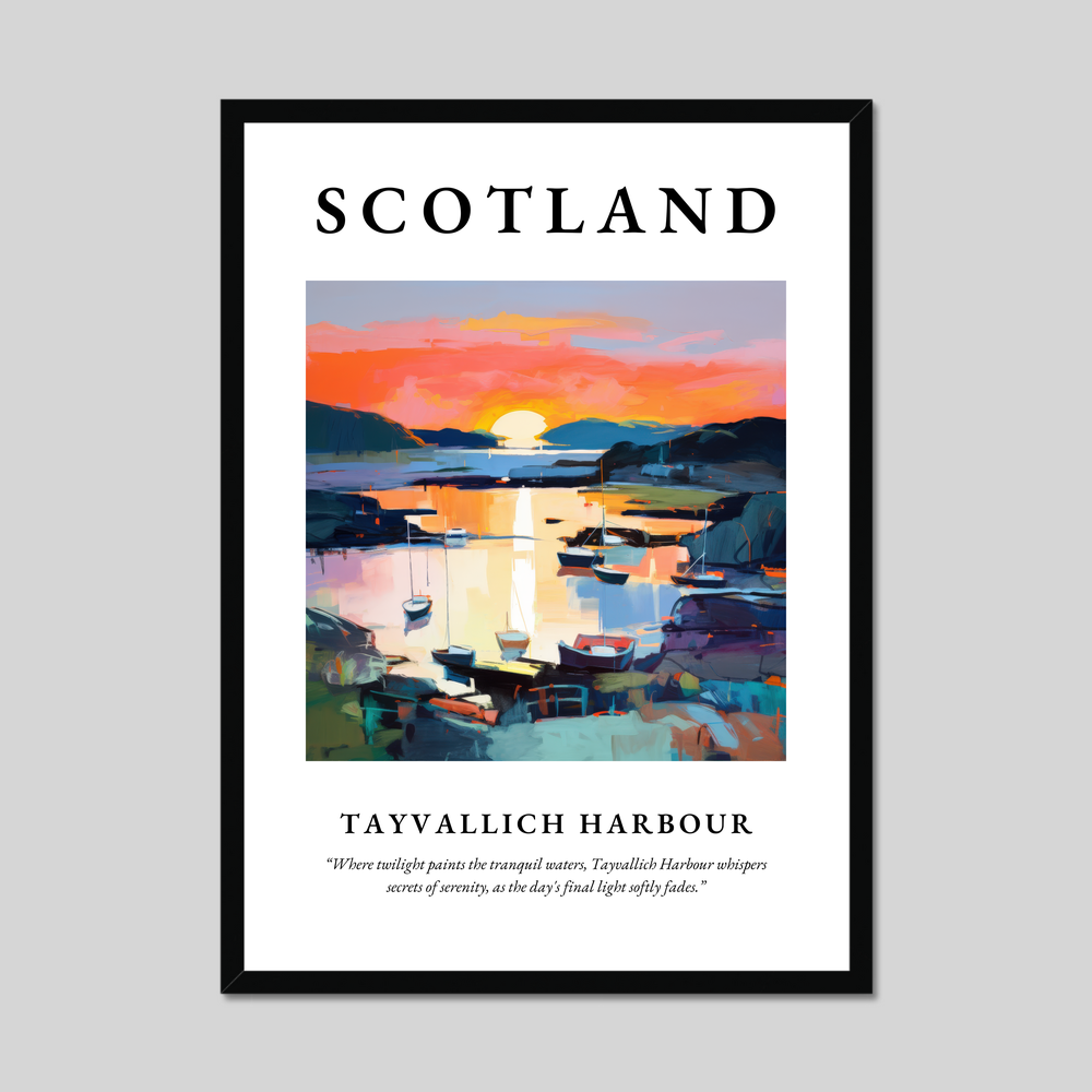 Poster of Tayvallich Harbour, Scotland.