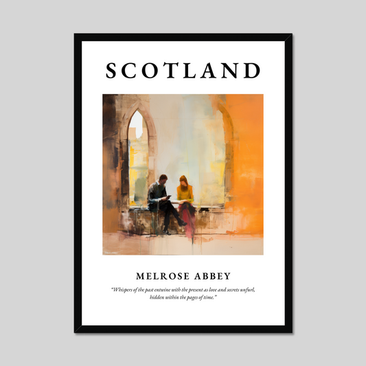 Poster of Melrose Abbey, Scotland.