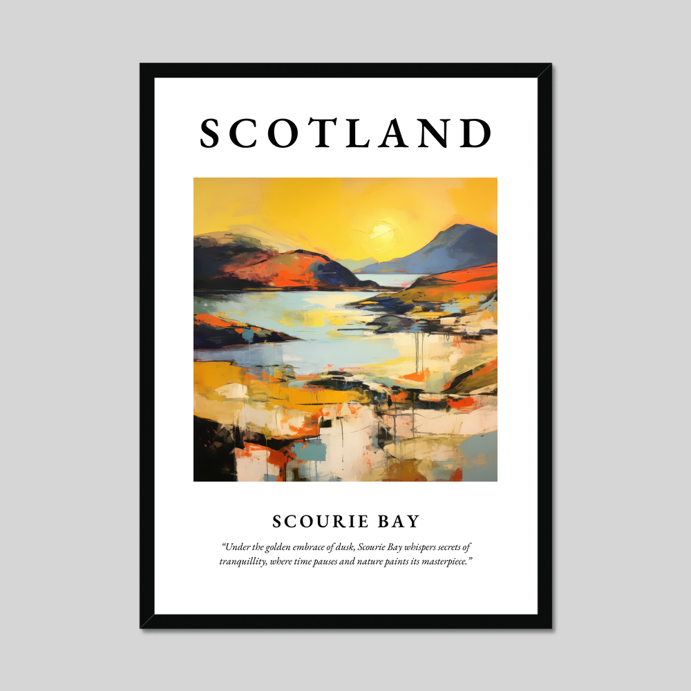 Poster of Scourie Bay, Scotland.