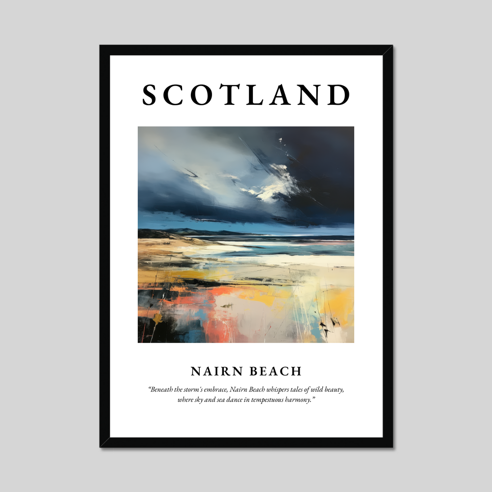 Poster of Nairn Beach, Scotland.