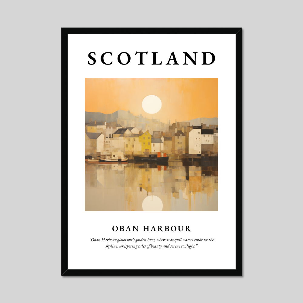 Poster of Oban Harbour, Scotland.