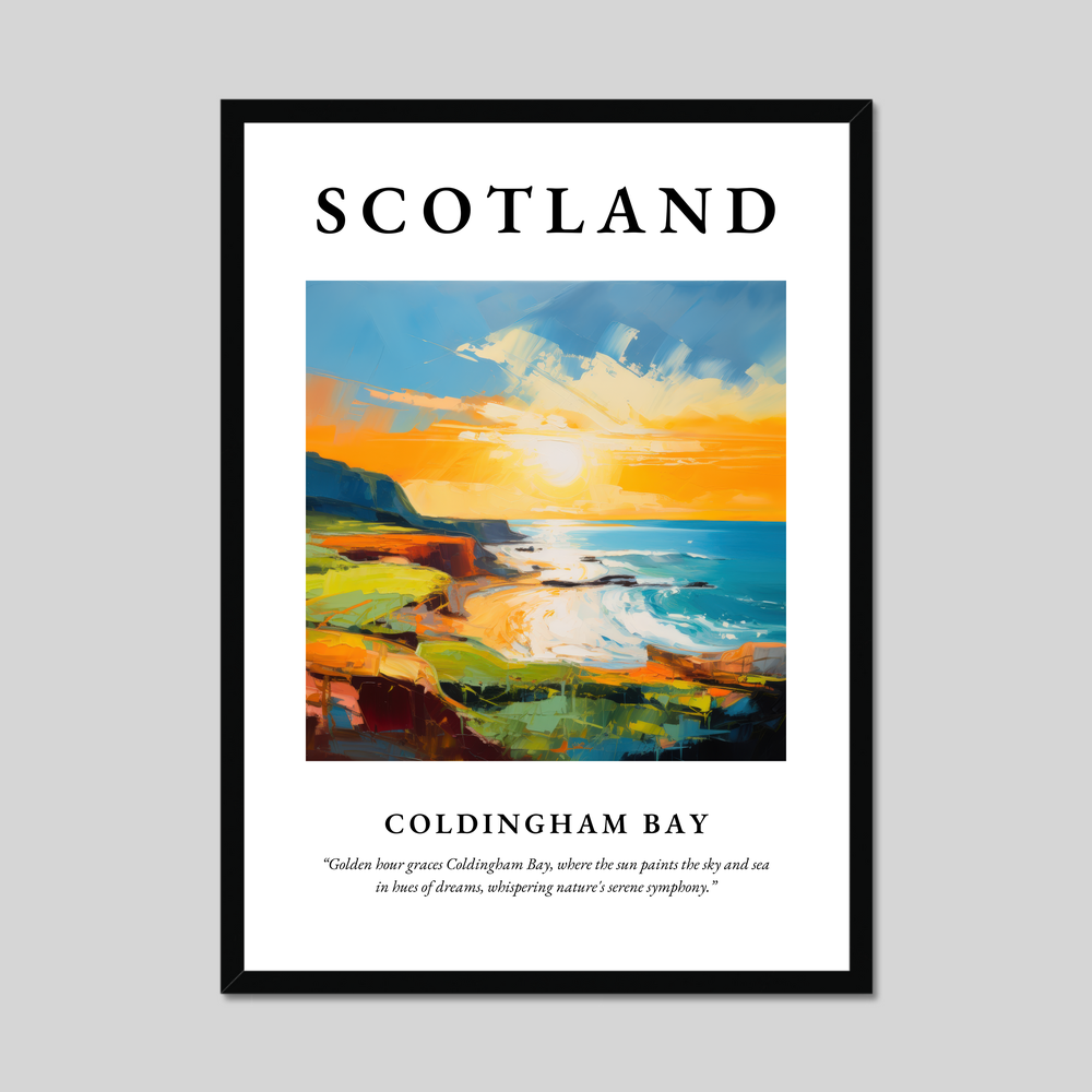 Poster of Coldingham Bay, Scotland.